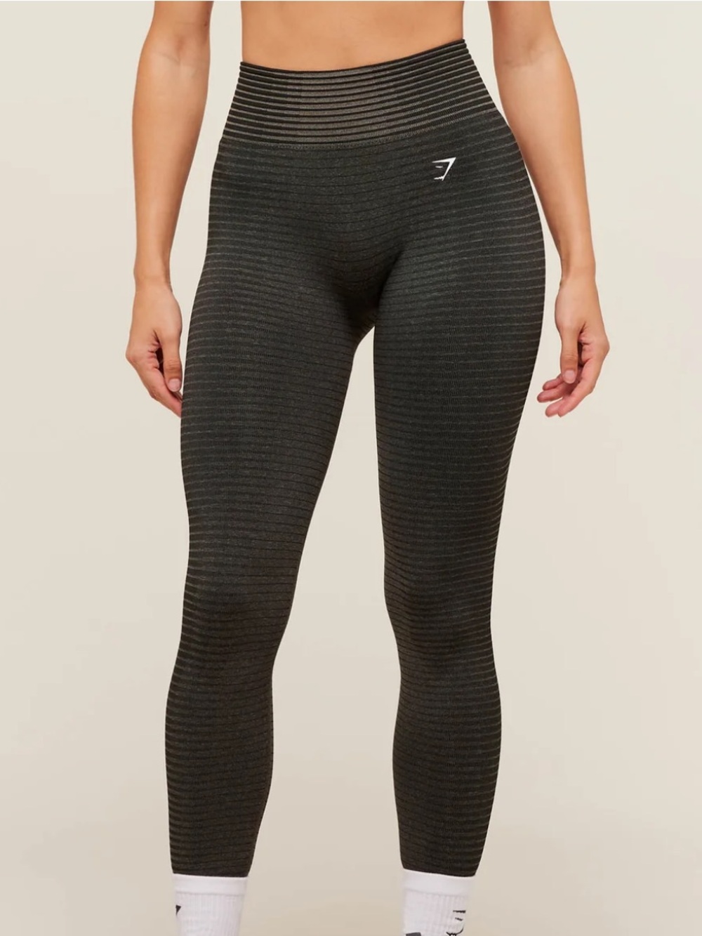 Gymshark Sport Seamless Leggings Black Brown Size XS